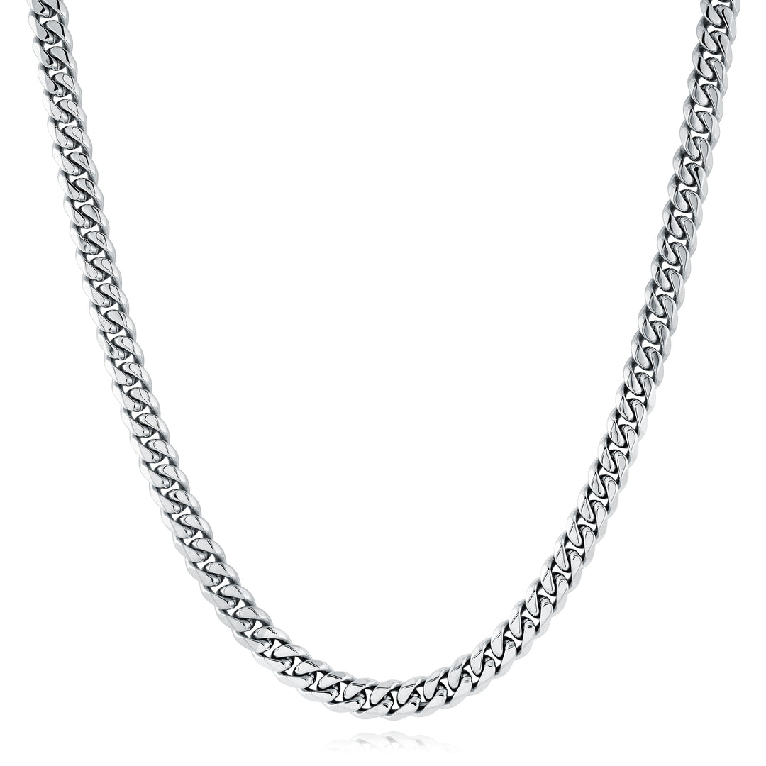 S.STEEL 7.7MM CURB-LINK POLISHED 24"-NECKLACE