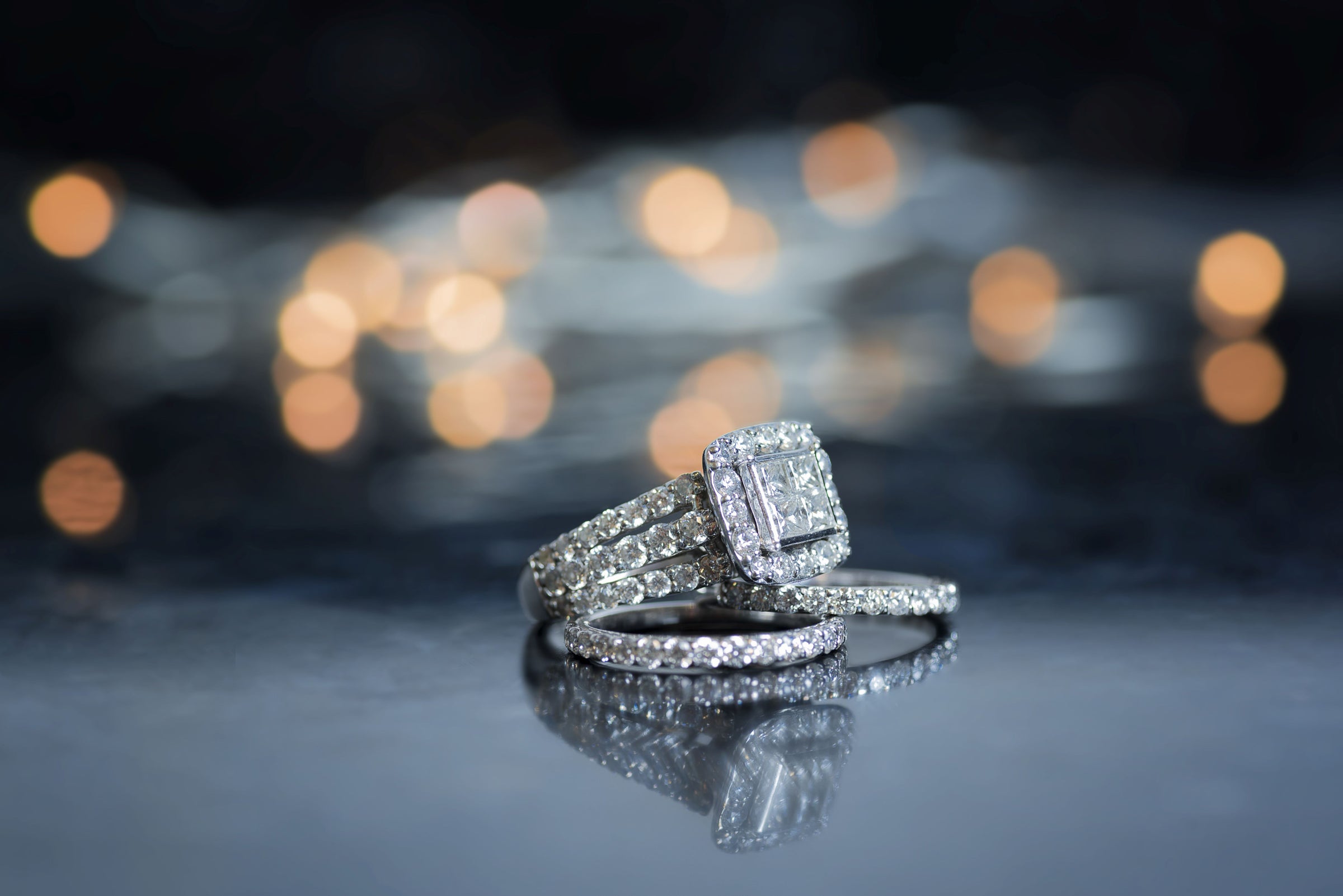 halo engagement rings