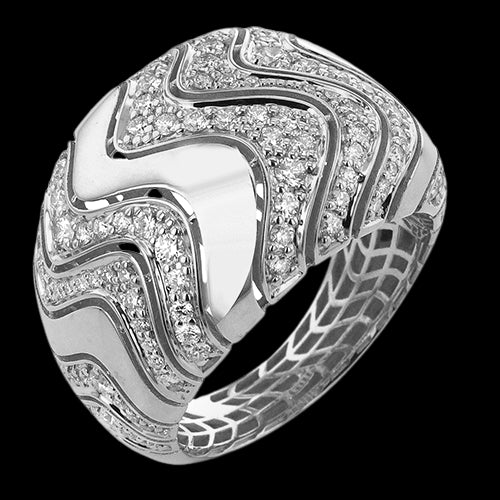 Right Hand Ring in 18k Gold with Diamonds