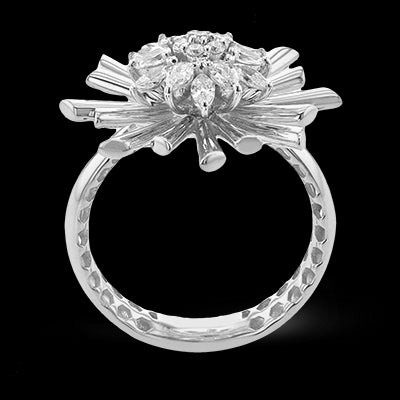 Right Hand Ring in 18k Gold with Diamonds