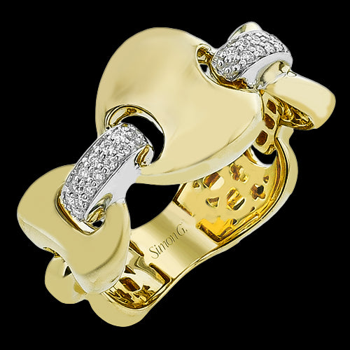 Right Hand Ring in 18k Gold with Diamonds