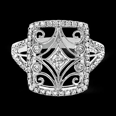 Right Hand Ring in 18k Gold with Diamonds