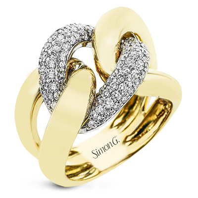 Right Hand Ring in 18k Gold with Diamonds