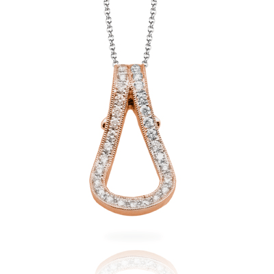 Pendant in 18k Gold with Diamonds