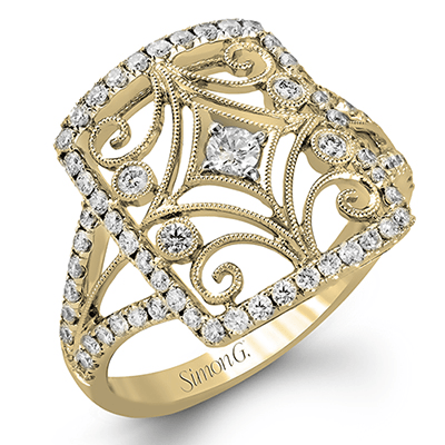 Right Hand Ring in 18k Gold with Diamonds