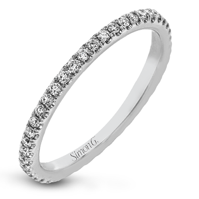 Wedding Band in 18k Gold with Diamonds