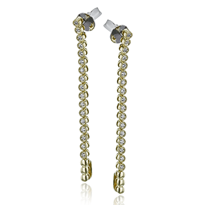 Hoop Earring in 18k Gold with Diamonds