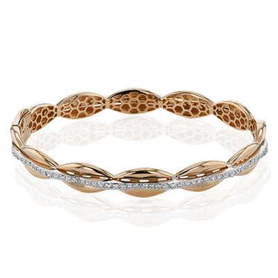 Bangle in 18k Gold with Diamonds