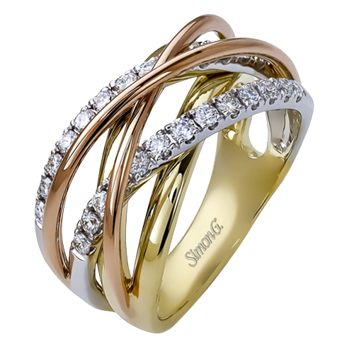 Right Hand Ring in 18k Gold with Diamonds