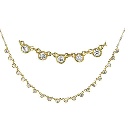 Necklace in 18k Gold with Diamonds