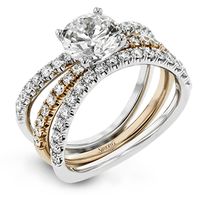 Wedding Set in 18k Gold with Diamonds