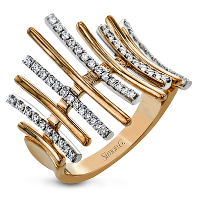 Right Hand Ring in 18k Gold with Diamonds