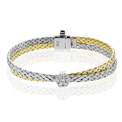 Bangle in 18k Gold with Diamonds