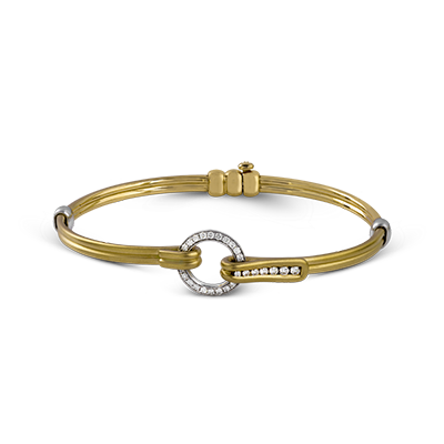 Gent Bracelet in 18k Gold with Diamonds