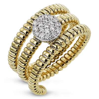 Right Hand Ring in 18k Gold with Diamonds