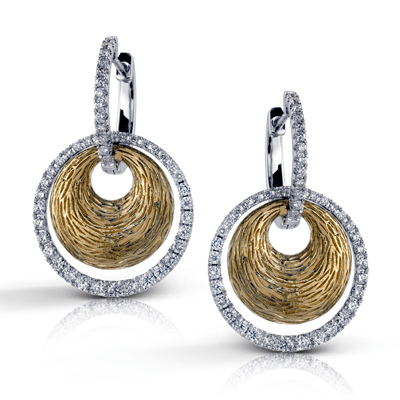 Earring in 18k Gold with Diamonds