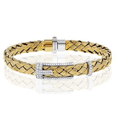 Gent Bracelet in 18k Gold with Diamonds