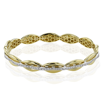 Bangle in 18k Gold with Diamonds