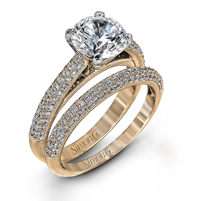 Wedding Set in 18k Gold with Diamonds