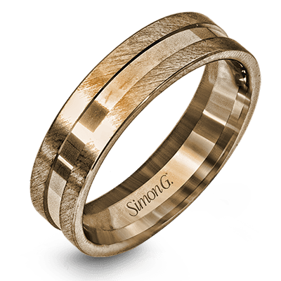 Men Ring in 14k Gold with Diamonds