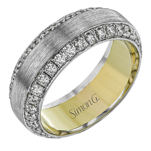 Men Ring in 14k Gold with Diamonds