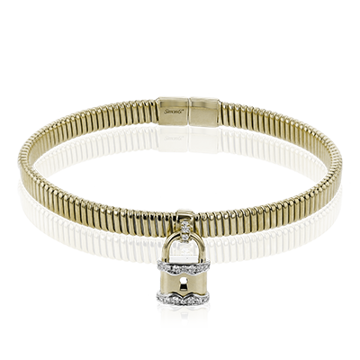 Bangle in 18k Gold with Diamonds