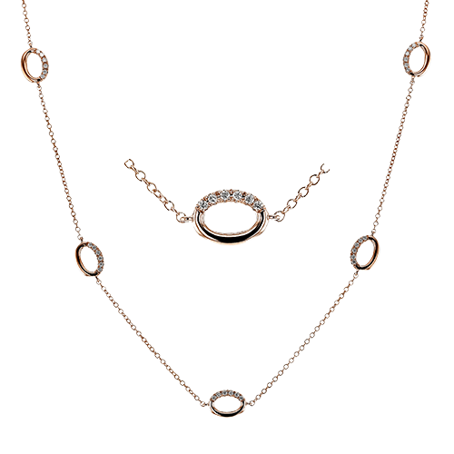 Necklace in 18k Gold with Diamonds