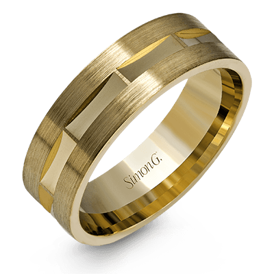 Men Ring in 14k Gold with Diamonds