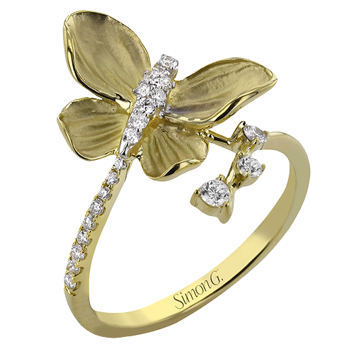 Right Hand Ring in 18k Gold with Diamonds