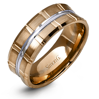 Men Ring in 14k Gold with Diamonds