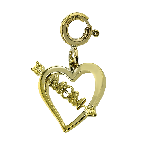 Classic 14K Gold Fashion Pendant in Yellow or White Gold