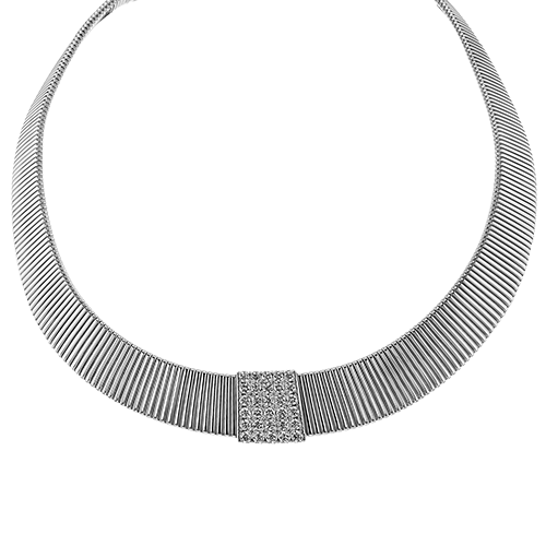 3/4 CTW Choker Necklace in 18K Gold