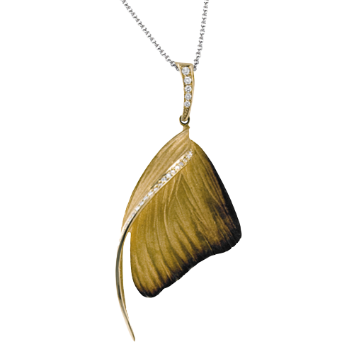 1/6 CTW Diamond Pendant in 18K Two-Tone Gold