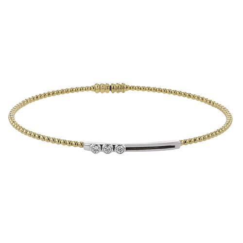 1/12 CTW Bangle Crafted in 18K Gold