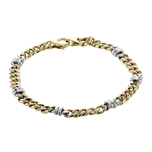 14K Two-Tone Gold Gent Bracelet
