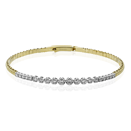 4/5 CTW Bangle Crafted in 18K Gold