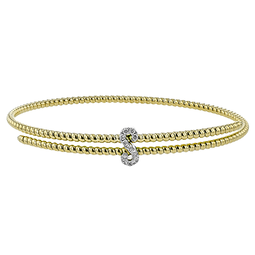 1/8 CTW Bangle Crafted in 18K Two-Tone Gold