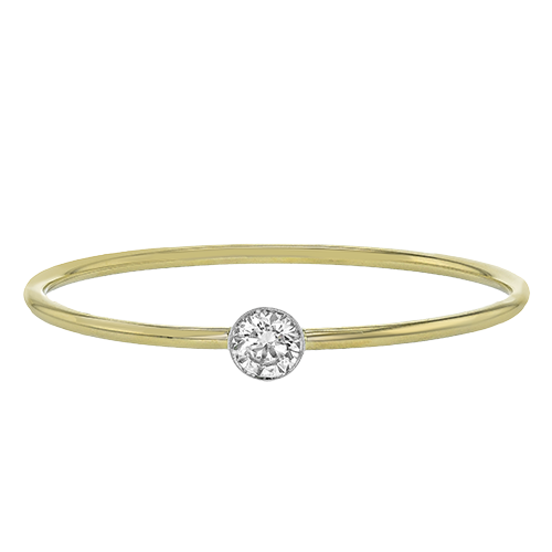 2 CTW Round Bangle in 18K Two-Tone Gold