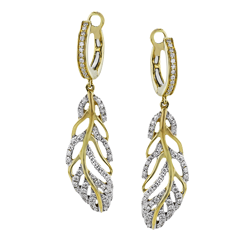 1/2 CTW Diamond Two-Tone Gold Fashion Earrings in 14K Gold & 18K Gold