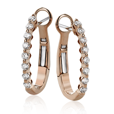 1/4 CTW Diamond Hoop Earrings in 14K Gold & 18K Gold
