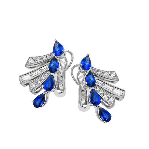 Color Earrings in 18K Gold