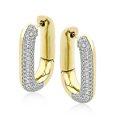 3/4 CTW Diamond Hoop Earrings in 14K Gold & 18K Gold