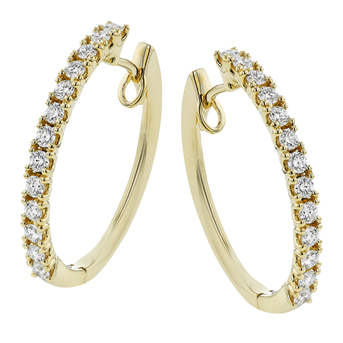 2/3 CTW Diamond Hoop Earrings in 14K Gold & 18K Gold