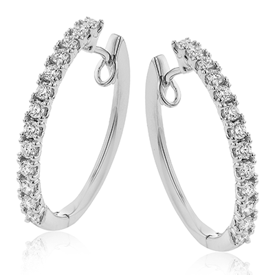 2/3 CTW Diamond Hoop Earrings in 14K Gold & 18K Gold