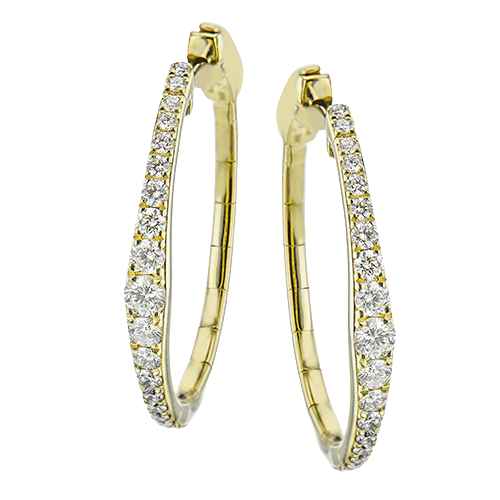 7/8 CTW Diamond Hoop Earrings in 14K Gold & 18K Gold