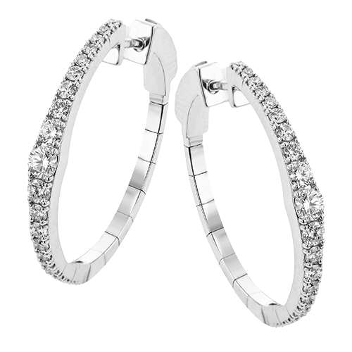 7/8 CTW Diamond Hoop Earrings in 14K Gold & 18K Gold
