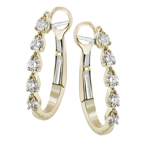 2/5 CTW Diamond Hoop Earrings in 14K Gold & 18K Gold