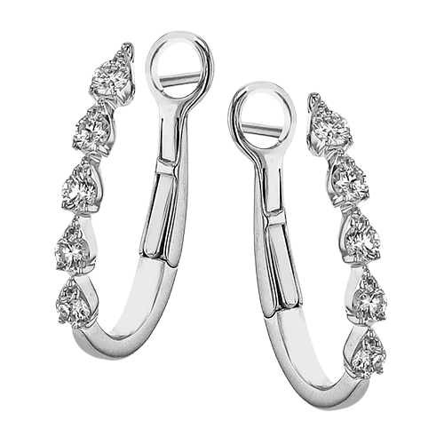 2/5 CTW Diamond Hoop Earrings in 14K Gold & 18K Gold