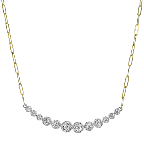 2/5 CTW Necklace Crafted in 18K Gold