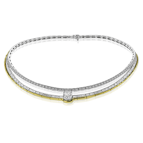 Cushion Choker in 18K Two-Tone Gold